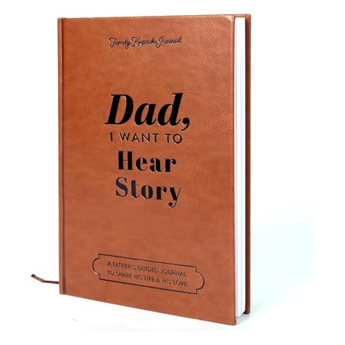 Gifts for Dad - Dad, I Want to Hear Story: Leather for Fathers Day Gift Wrapped Hardback,Bound Hardback For Birthday Fathers Day Gift Hear Dad‘s Story,A Father’s Guided Journal to Share His Life & His Love | Amazon (US)