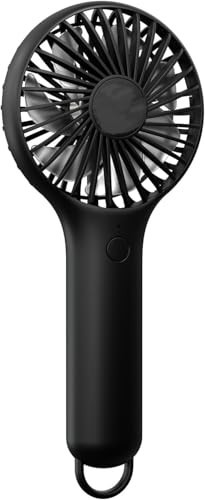 LINFOX Handheld Fan,Small Personal Fan with 3Speeds,Portable Battery Operated Fans,USB Rechargeable Makeup Eyelash Fan,Strong Hand Fan for Travel Office Outdoor（Black） | Amazon (US)