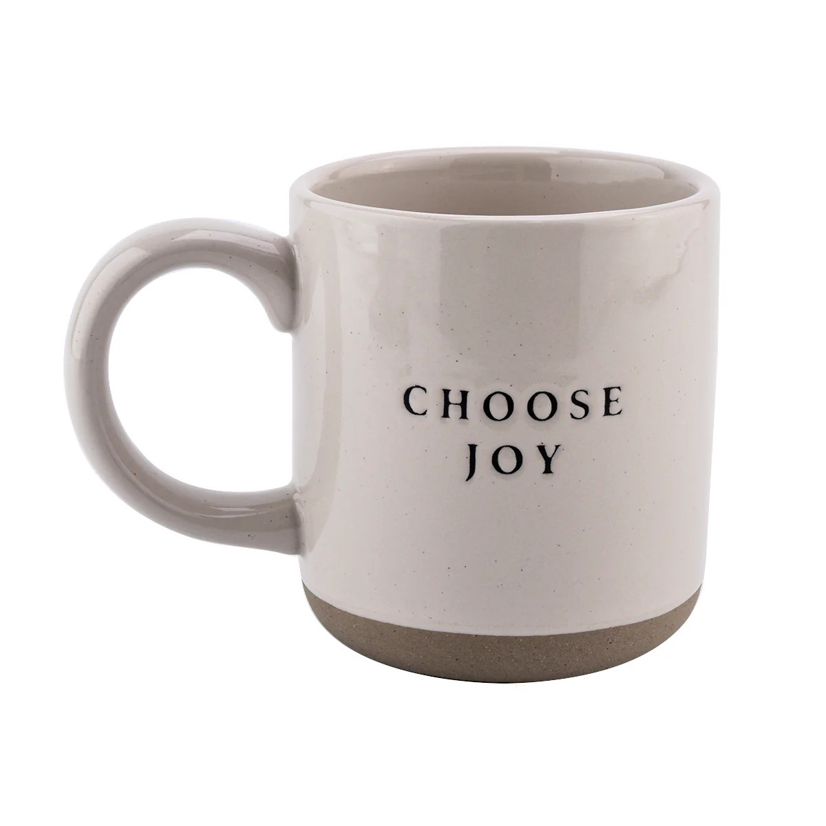 Choose Joy - Cream Stoneware Coffee Mug - 14 oz | Abandoned Cakes