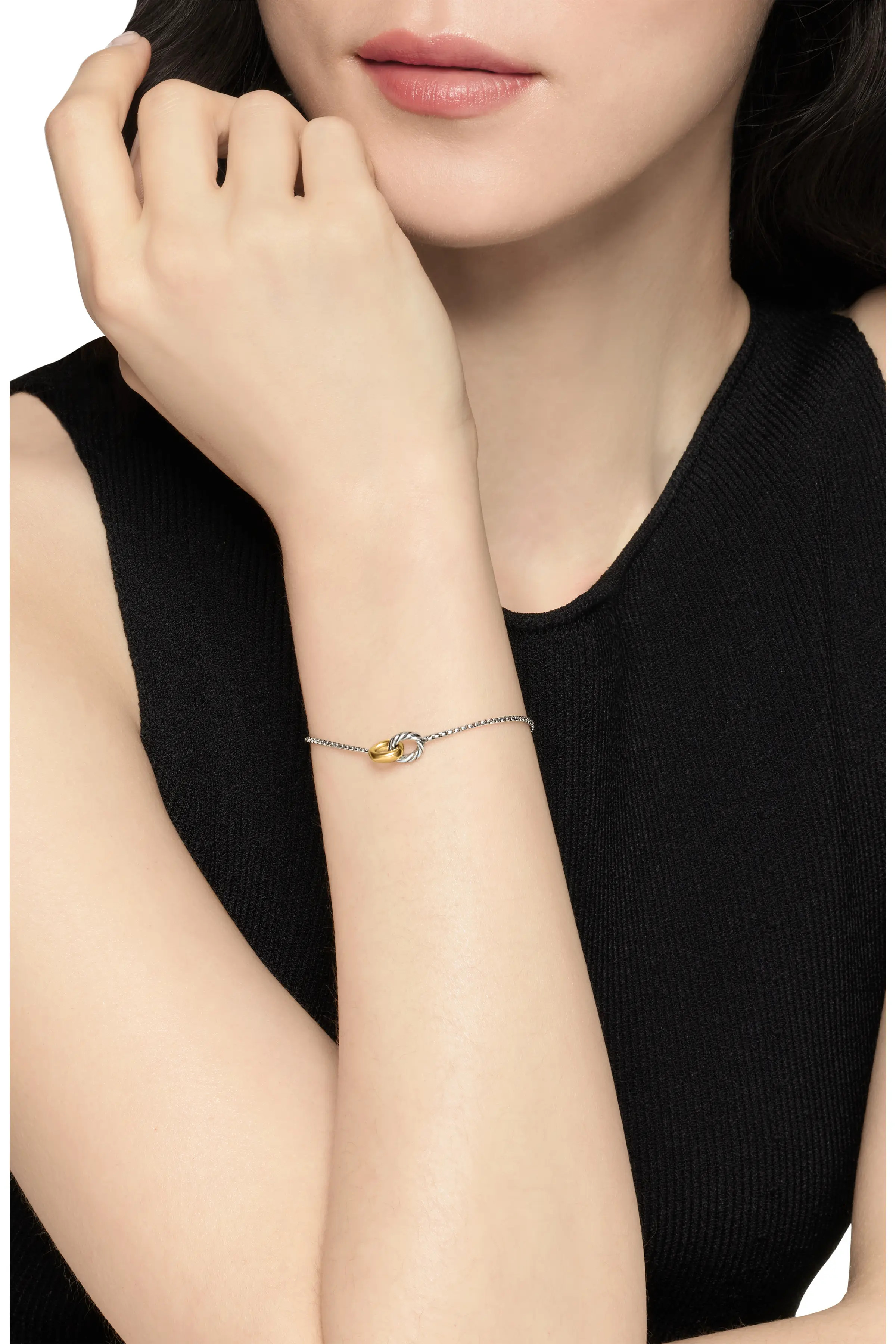 David Yurman Petite Cable Linked Hoop Bracelet (Women) | Nordstrom | Nordstrom