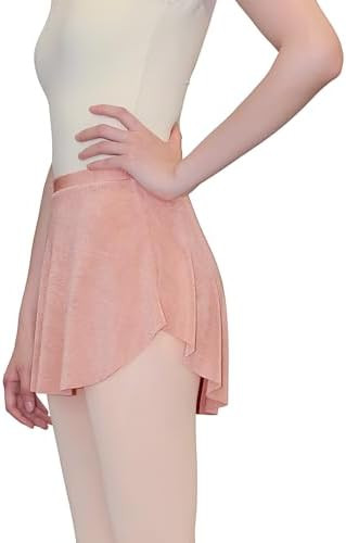 Women's Pearlescent Ballet Skirt Pull On Mid-Rise Elastic Waistband | Amazon (US)