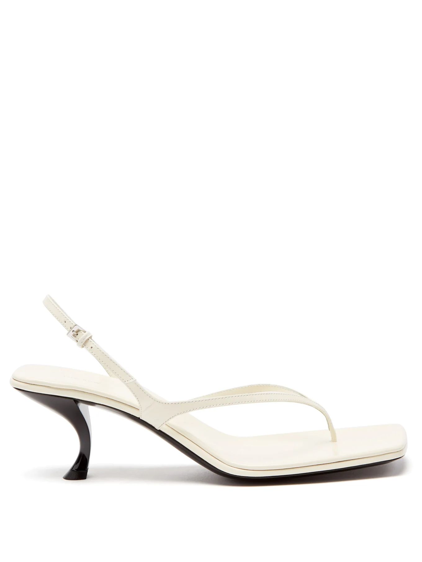 Constance mid-heel leather sandals | The Row | Matches (US)