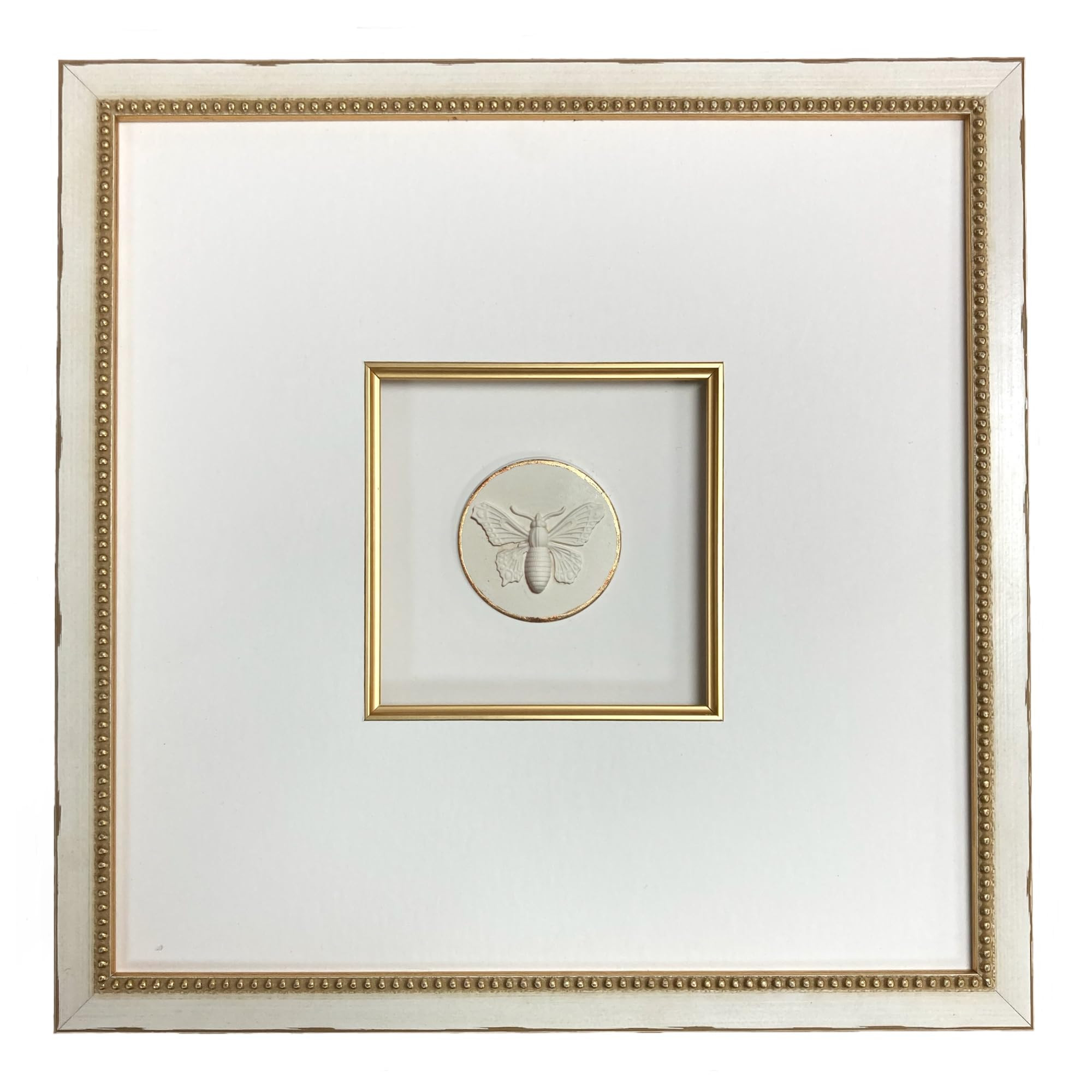 12" x 12" Framed Insect Intaglios (Monarch Butterfly) | Amazon (US)