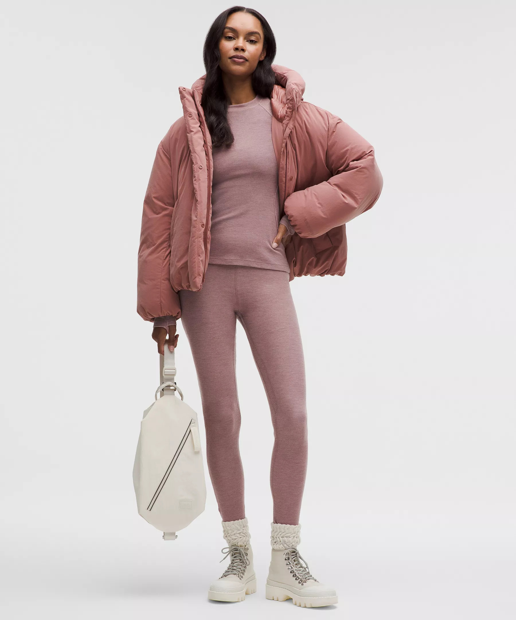 Waffle-Knit High-Rise Base Layer Tight 28" | Lululemon (US)