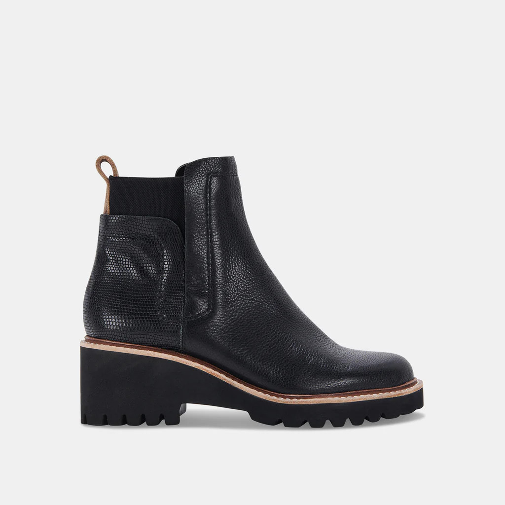 HUEY H2O BOOTS BLACK LEATHER | DolceVita.com