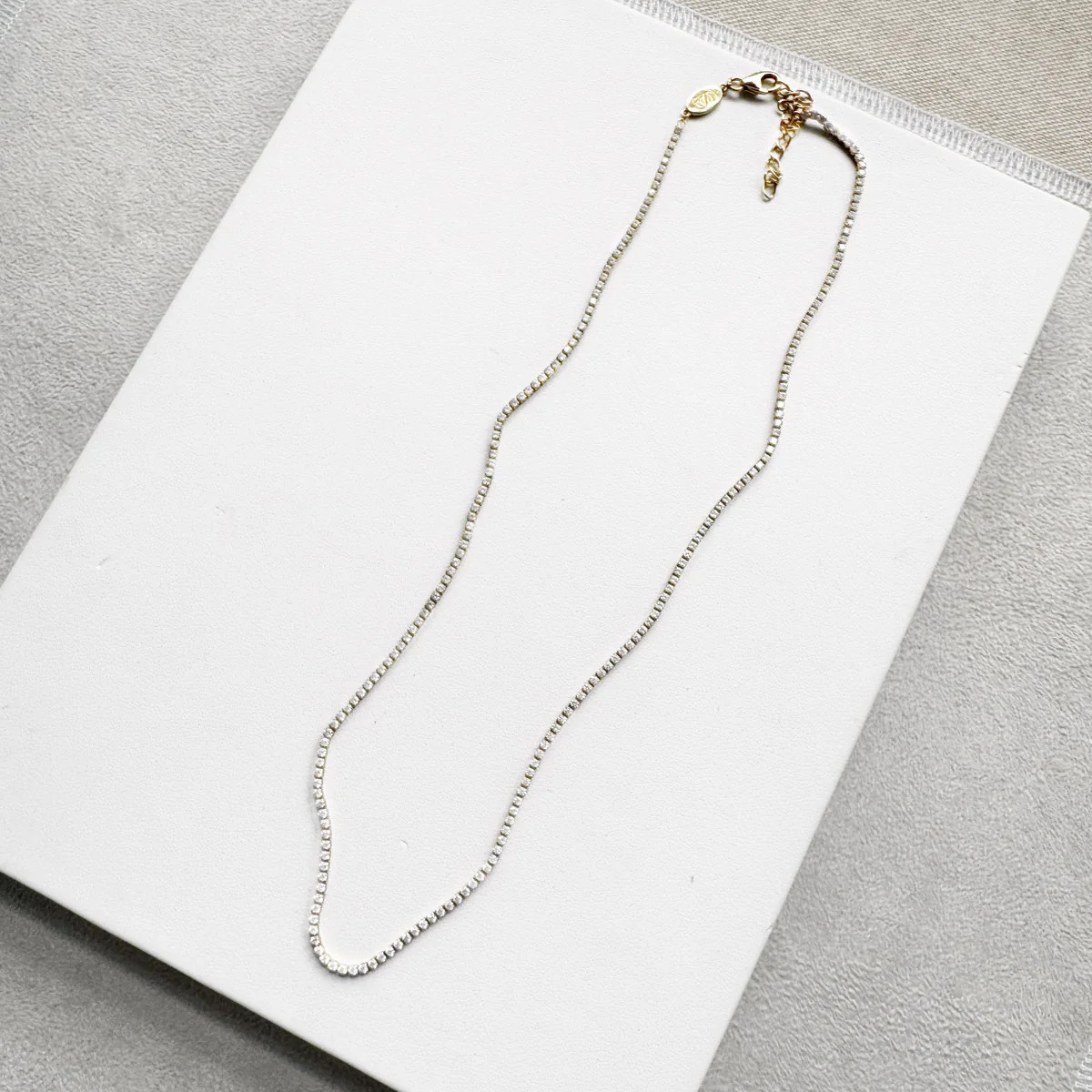 Minnie Micro Tennis Necklace | Sarah Cornwell Jewelry