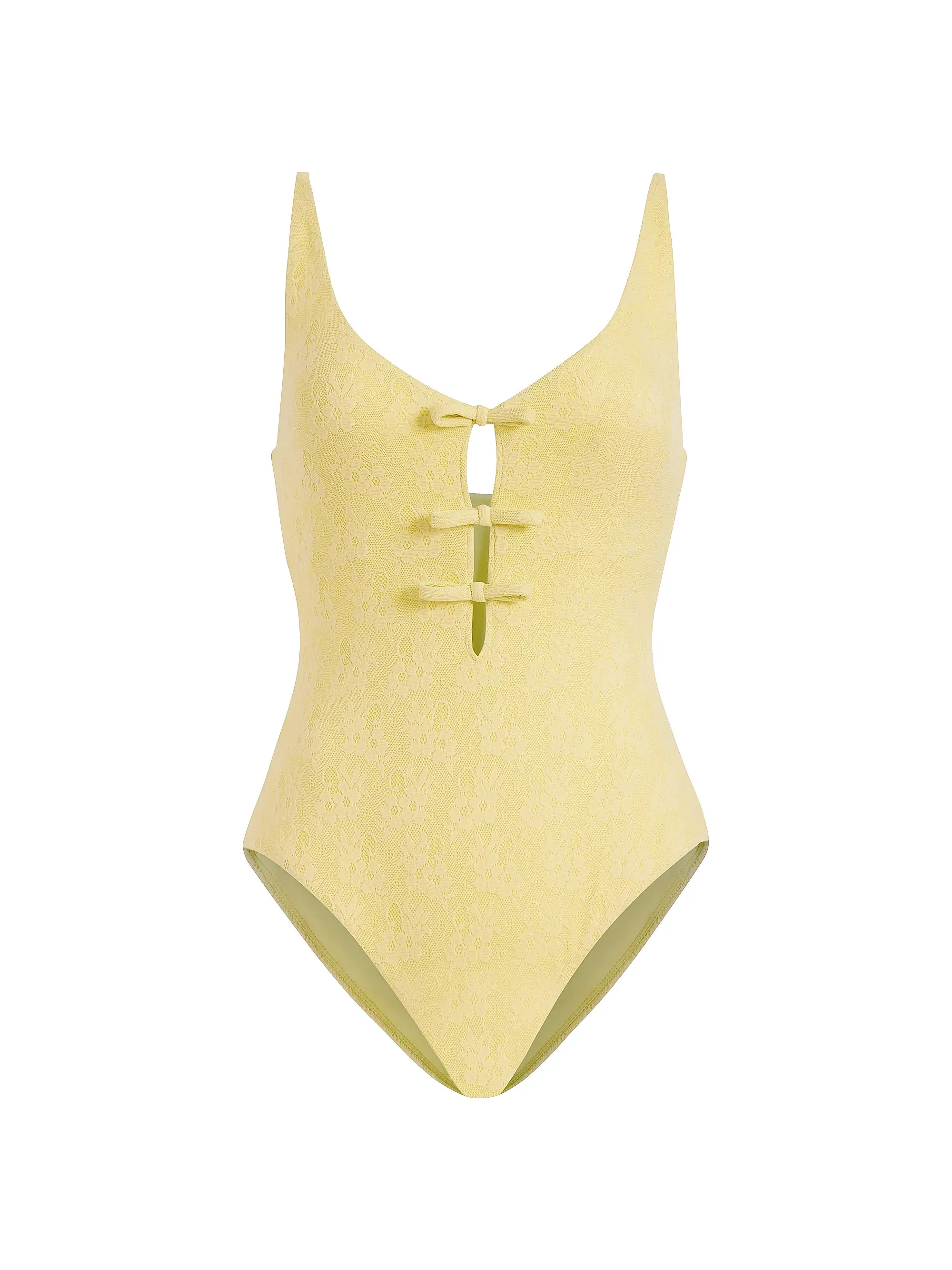 The Mana Floral Lace One-Piece Swimsuit | Saks Fifth Avenue