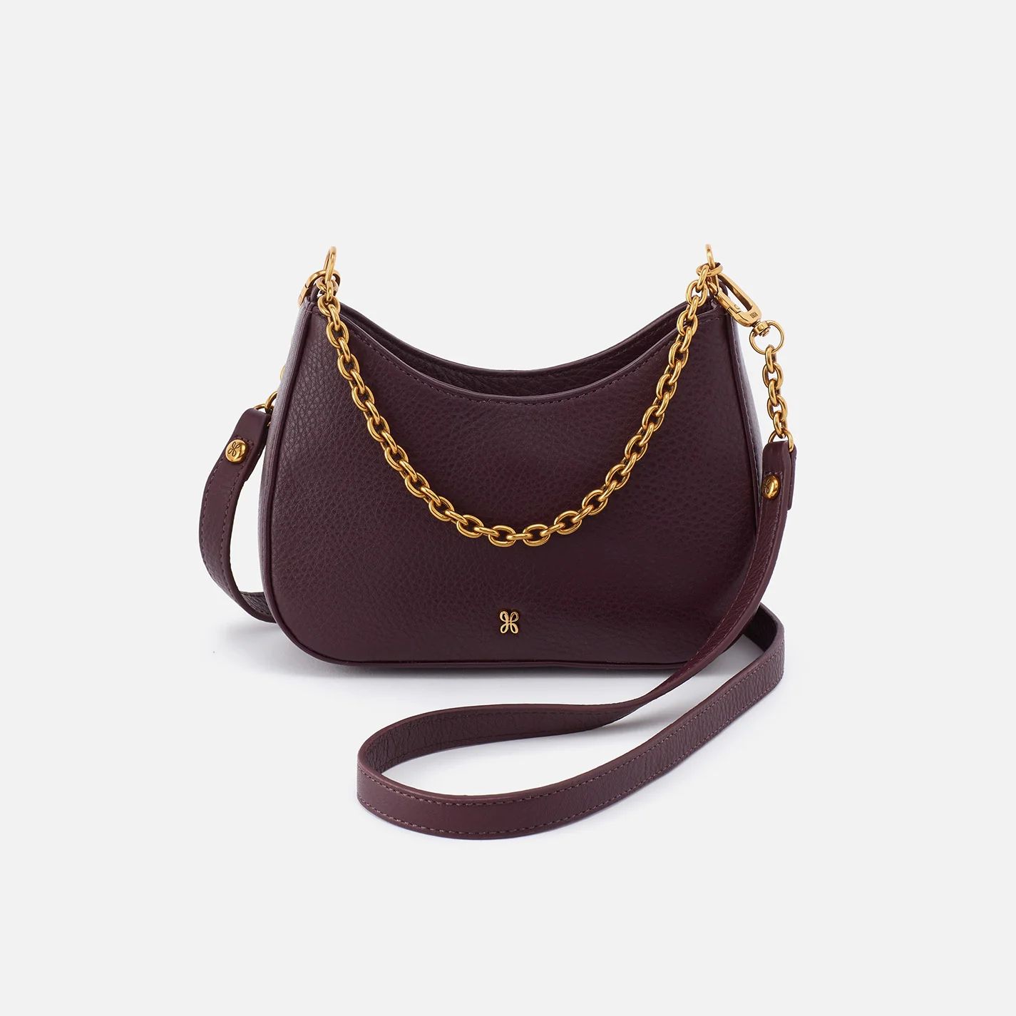 Rosa Crossbody in Pebbled Leather - Ruby Wine | HOBO Bags