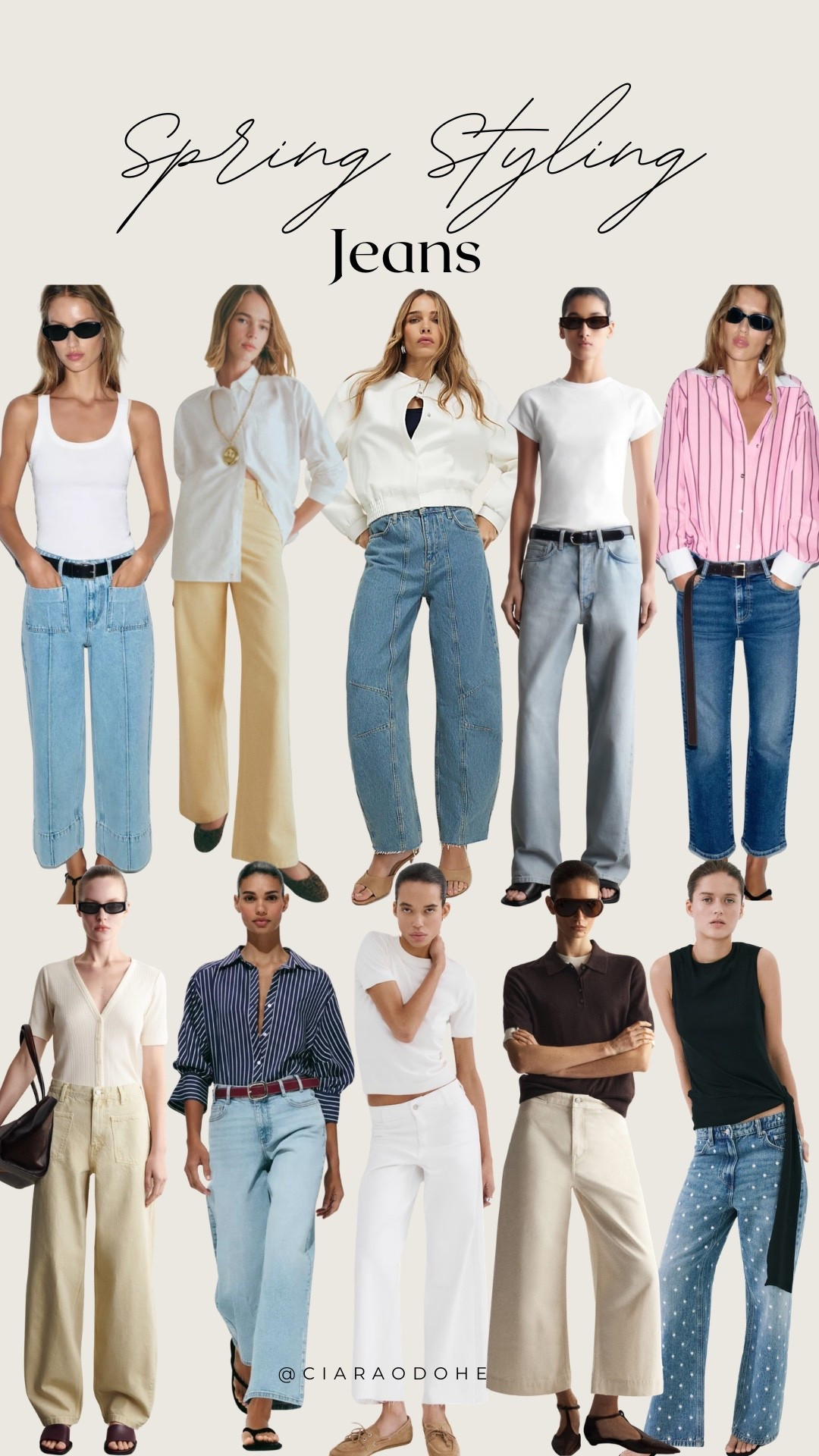 Spring Styling: Jeans

River island, Zara, & other stories, sezane, cos, mango, spring styling, spring new in, barrel jeans, cropped jeans

#LTKireland #LTKeurope #LTKspring