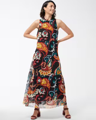 Chiffon Floral Tiered Maxi Dress | Chico's