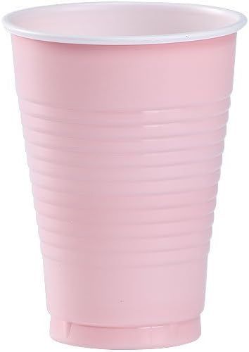 Party Dimensions 82632 20 Count Plastic Cup, 12-Ounce, Pink | Amazon (US)