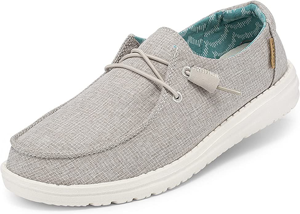 Hey Dude Women's Wendy Lace-Up Loafers Comfortable & Lightweight Ladies Shoes Multiple Sizes & Co... | Amazon (US)