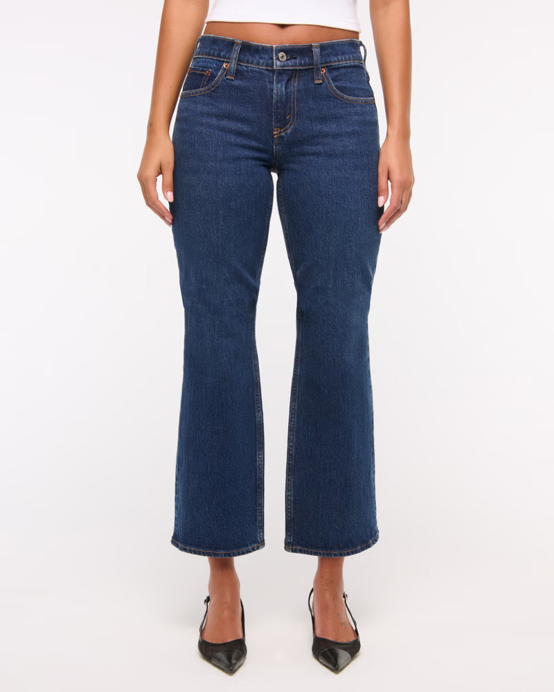 Women's Low Rise Cropped Boot Jean | Women's Bottoms | Abercrombie.com | Abercrombie & Fitch (US)