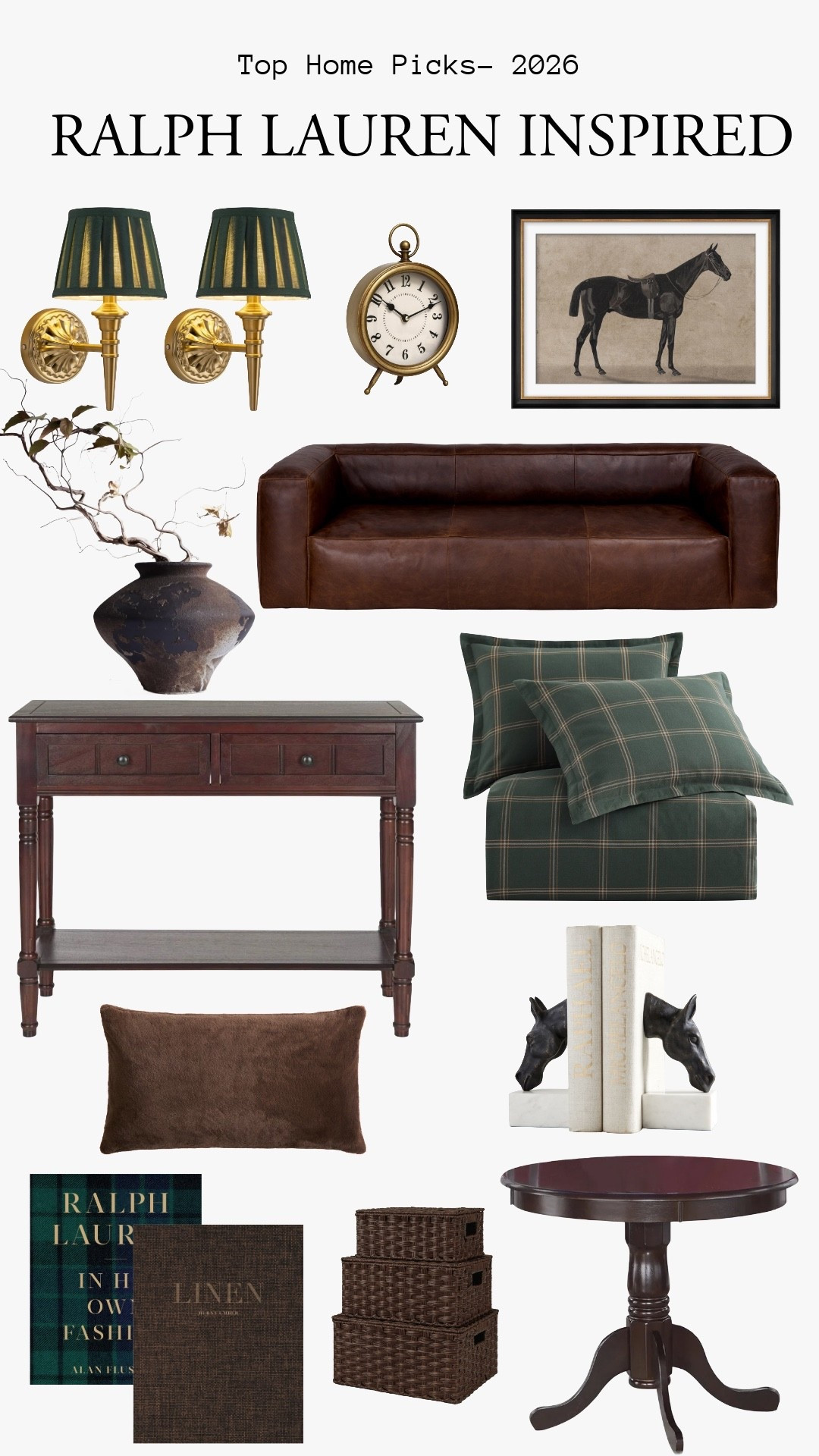 Classic, timeless, and effortlessly refined 🤎
Lately I’ve been so inspired by the rich textures, deep wood tones, and heritage details seen in Ralph Lauren-style interiors. 



Ralph Lauren inspired home decor, classic American luxury interiors, old money home styling, timeless traditional decor, dark warm home aesthetic, rich wood tones, heritage home design, equestrian inspired decor, tailored neutral interiors, moody library decor, vintage luxury home styling, elegant traditional home, refined masculine interiors, elevated classic home decor, cozy luxury living spaces.

#LTKhome #LTKwinter #LTKcanada
