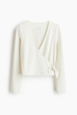 H & M - Sportshirt im Wickelschnitt mit SoftMove - Weiß - Kinder | H&M (DE, AT, CH, NL, FI)