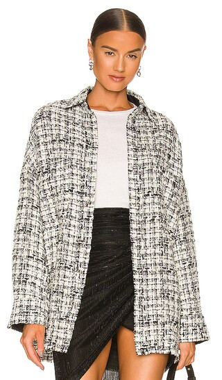 Niso Jacket in White & Black | Revolve Clothing (Global)