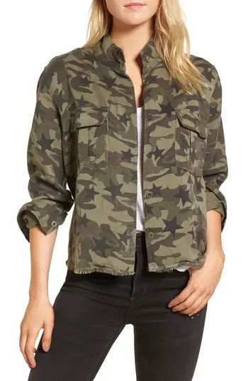 Women's Rails Hendrick Camo Military Jacket, Size Large - Green | Nordstrom