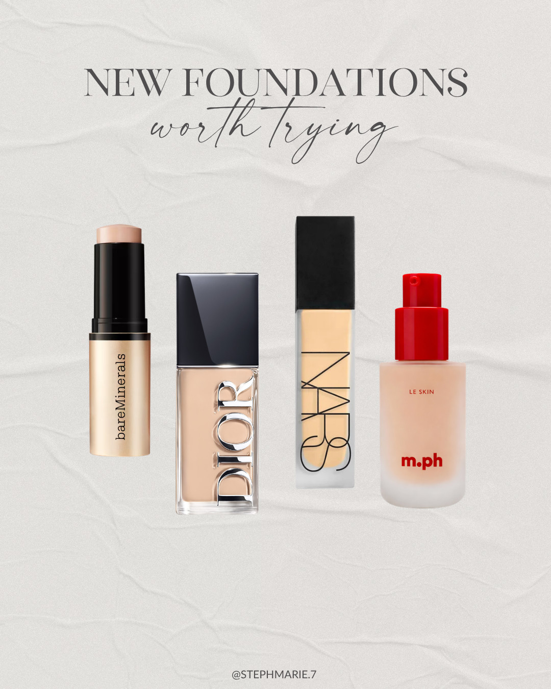 New foundations worth trying! These have worked well for my mature skin and I'm sharing a full review of each on my YouTube channel 🎥 StephanieMarie 

 #LTKSeasonal #LTKOver40 #LTKBaby