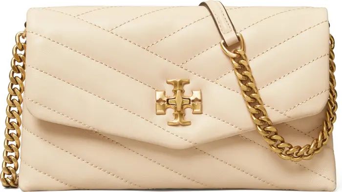 Kira Chevron Quilted Leather Wallet on a Chain | Nordstrom