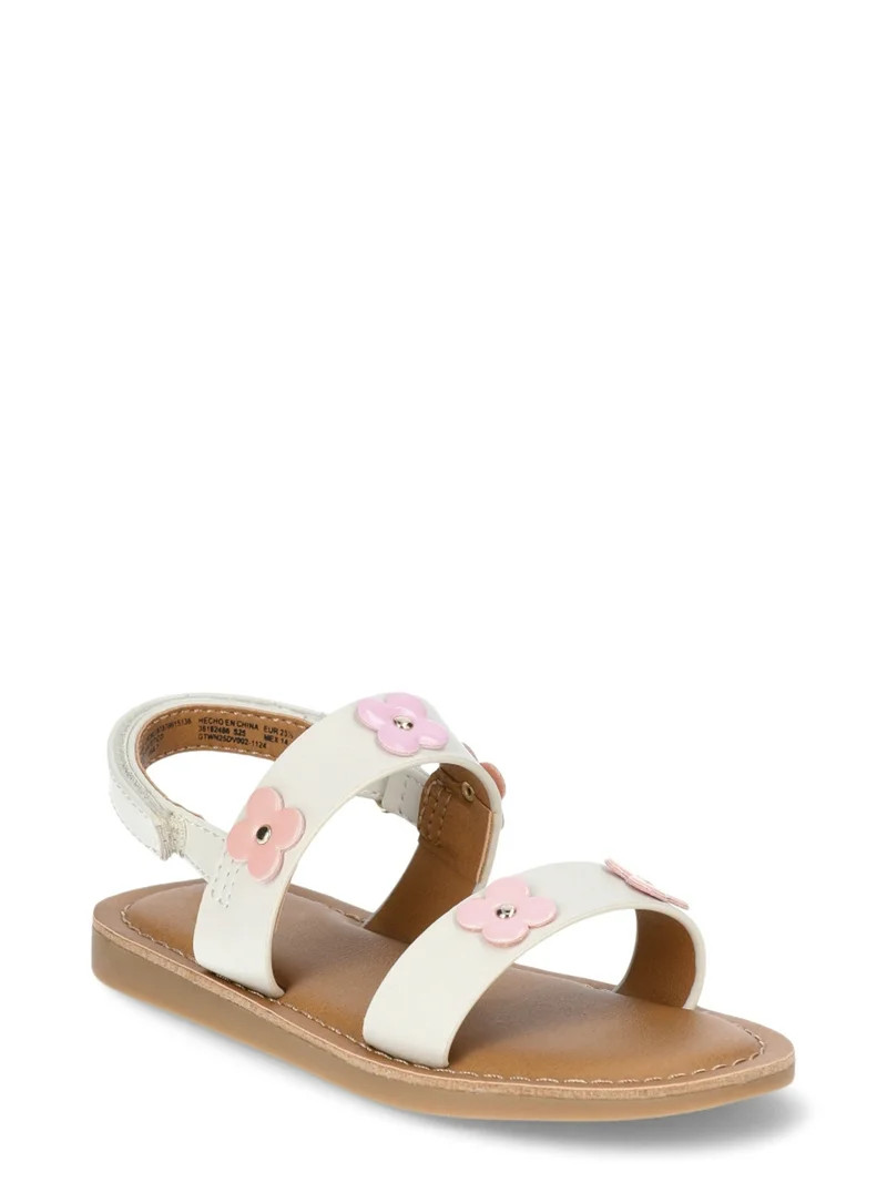 Wonder Nation Toddler Girls Daisy Sandals | Walmart (US)