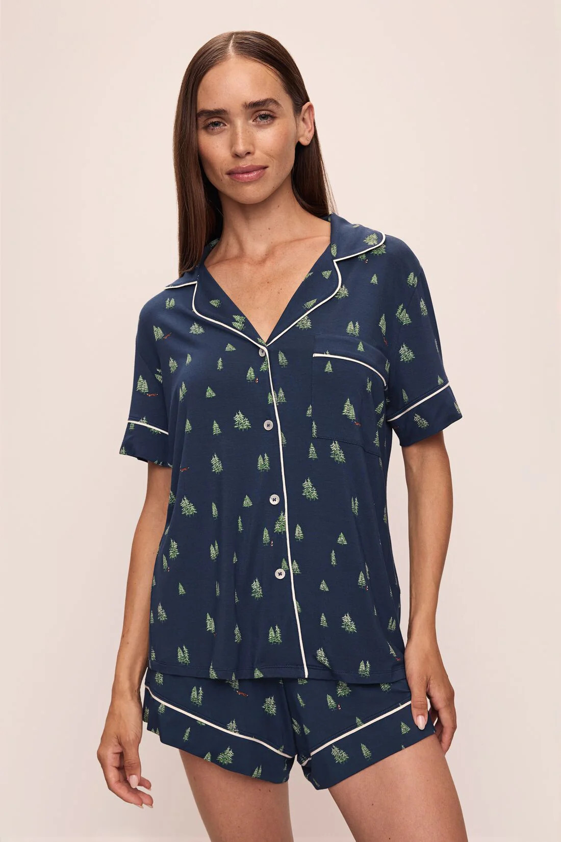 Gisele Printed TENCEL™ Modal Relaxed Short PJ Set | Eberjey