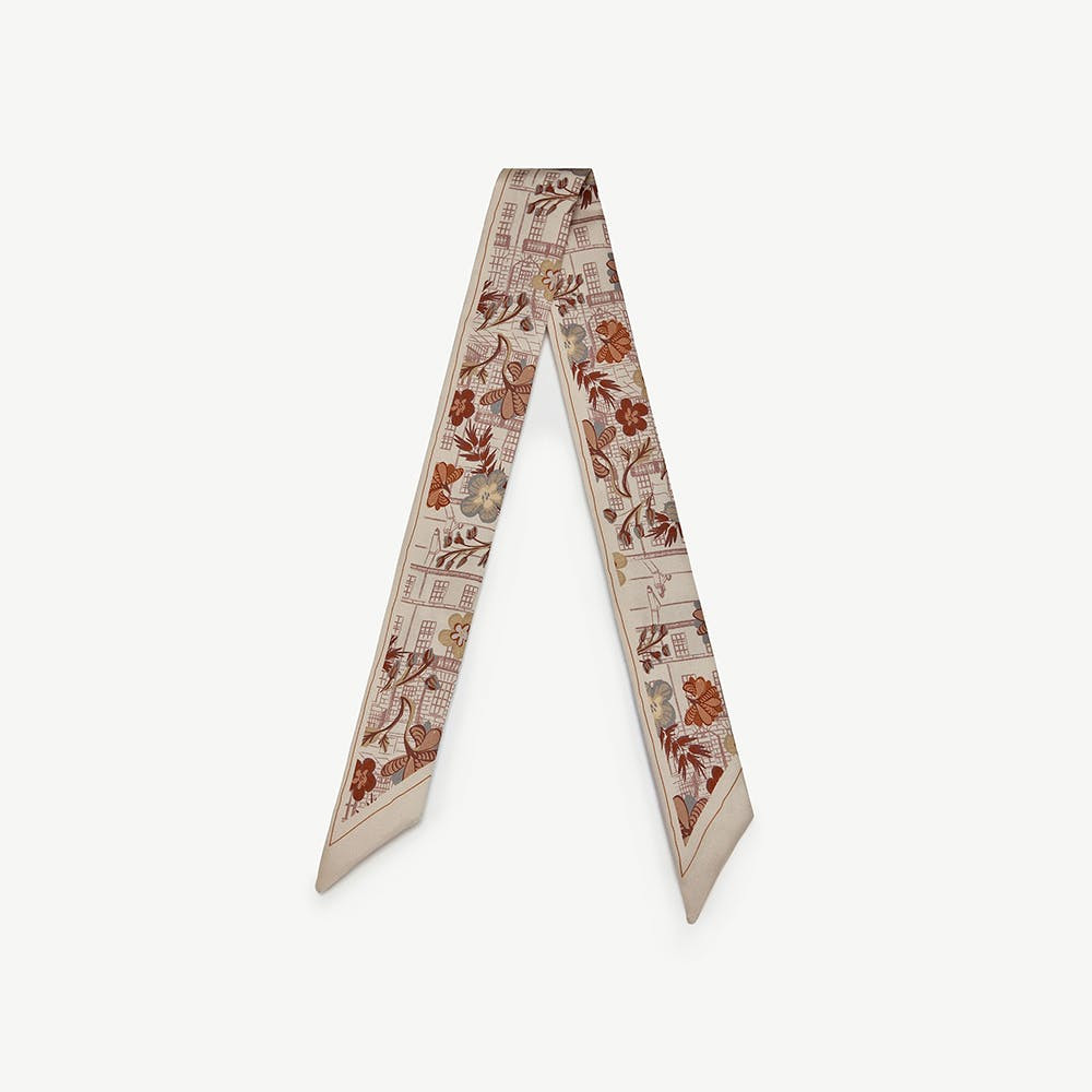 Silk Skinny Scarf | Strathberry