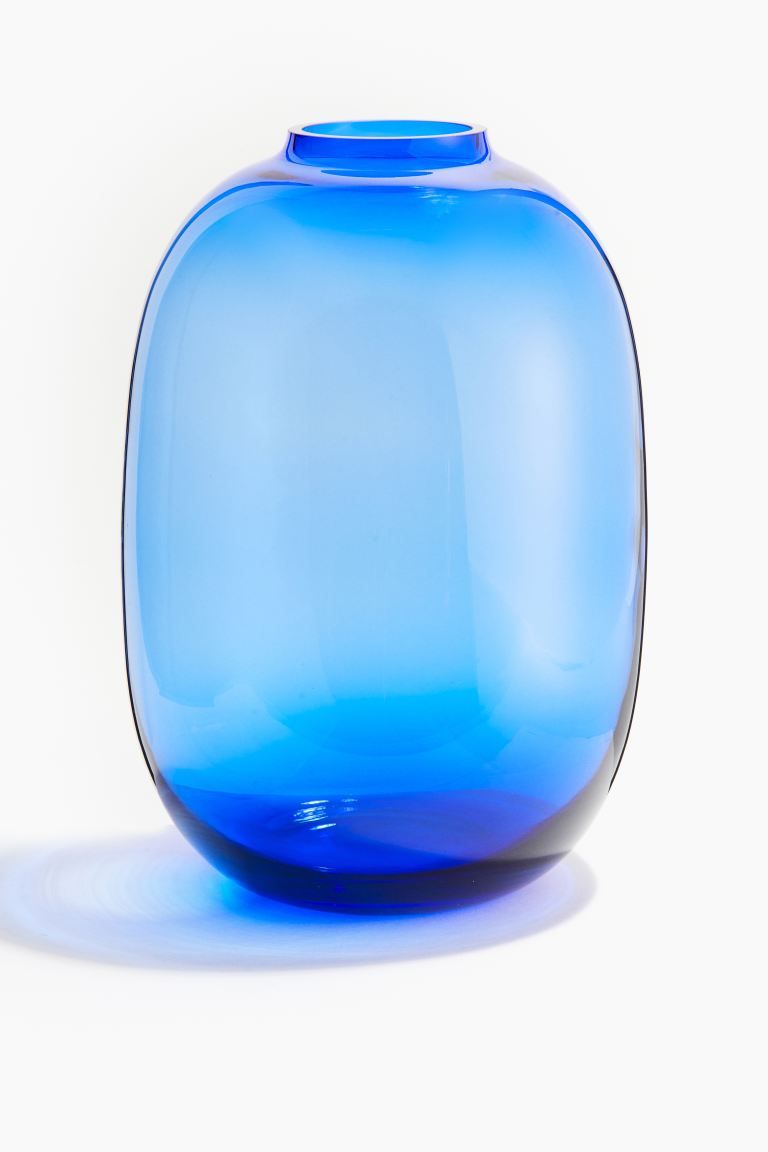 Large Glass Vase - Cobalt blue - Home All | H&M US | H&M (US + CA)