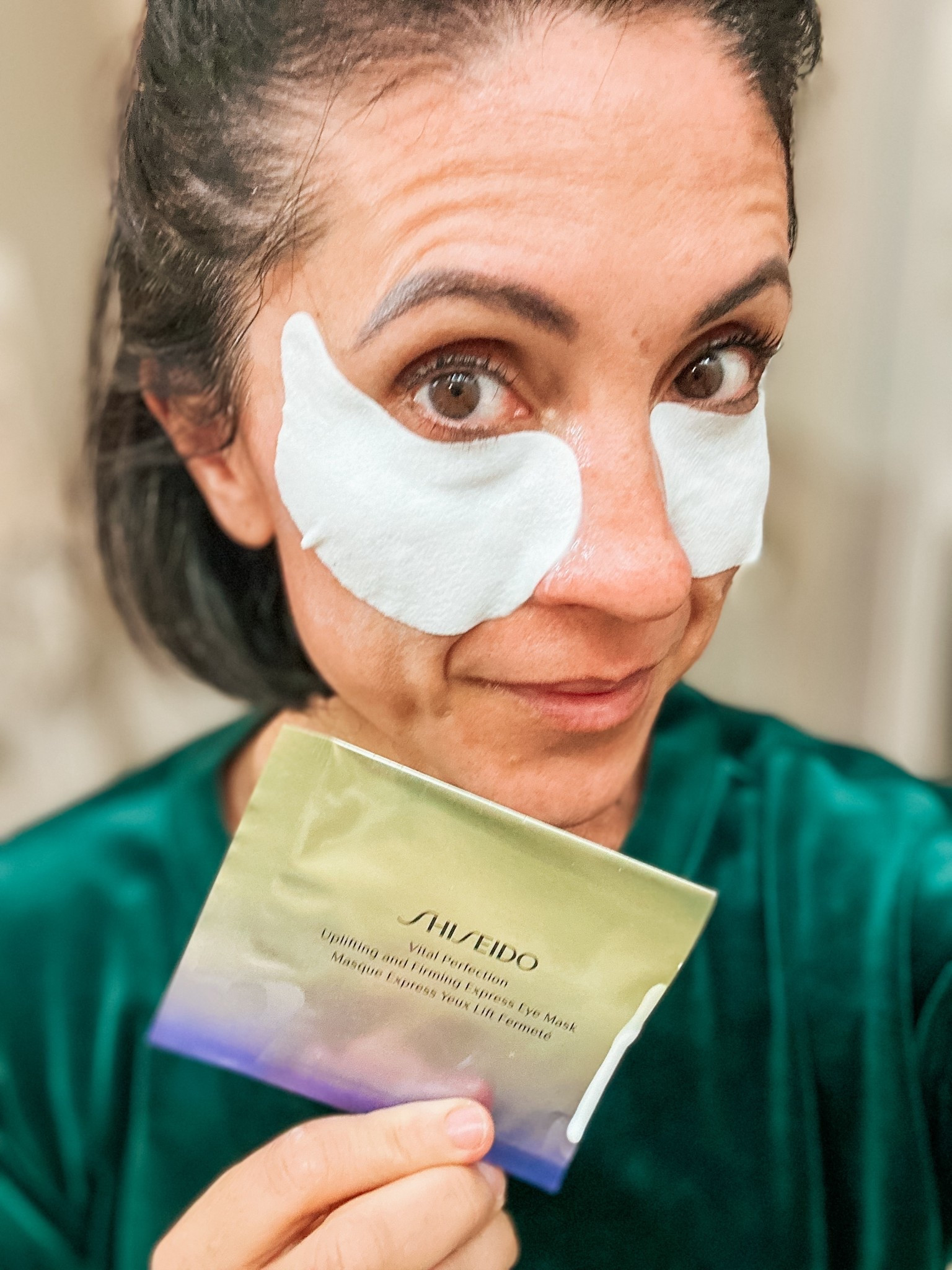 If there’s such a thing as maximum coverage for tired mom eyes, this is it 😳✨
These Shiseido Vital Perfection Uplifting Eye Masks are the biggest eye masks I’ve ever tried. Full under-eye + outer corner coverage, packed with pure retinol to smooth, firm, & wake up eyes that have seen one too many late nights.

Big mask. Big results.👏

Linked for anyone who loves a results-driven eye treatment & believes in go big or go home😂

#LTKdayinmylife #LTKBeauty #LTKmorningroutine