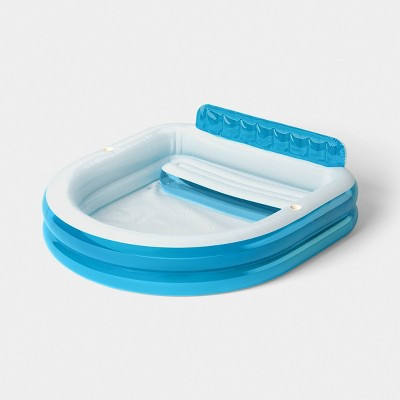 Family Lounger Pool with Bench Pool Lounger - Sun Squad™ Blue | Target