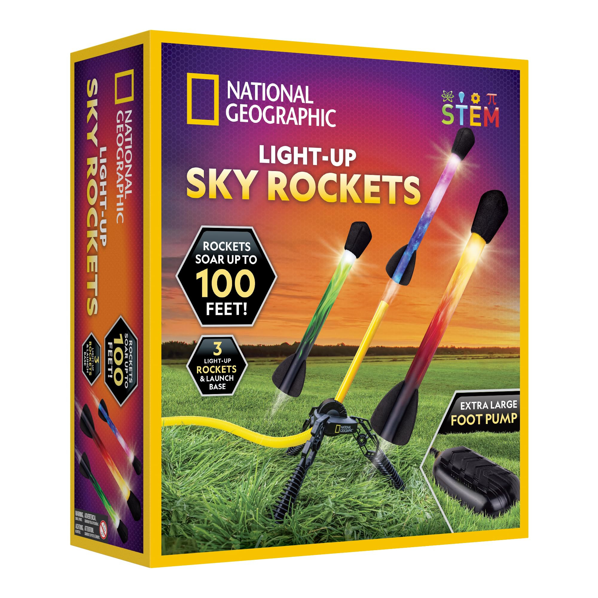 NATIONAL GEOGRAPHIC Air Rocket Toy – Ultimate LED Rocket Launcher for Kids, Jump and Launch The... | Amazon (US)