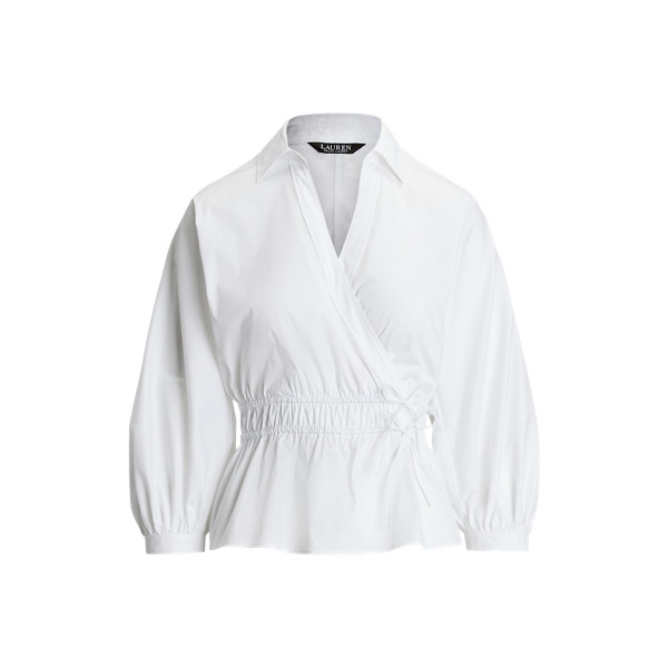 Chemisier à basque en coton mélangé | Ralph Lauren (FR)