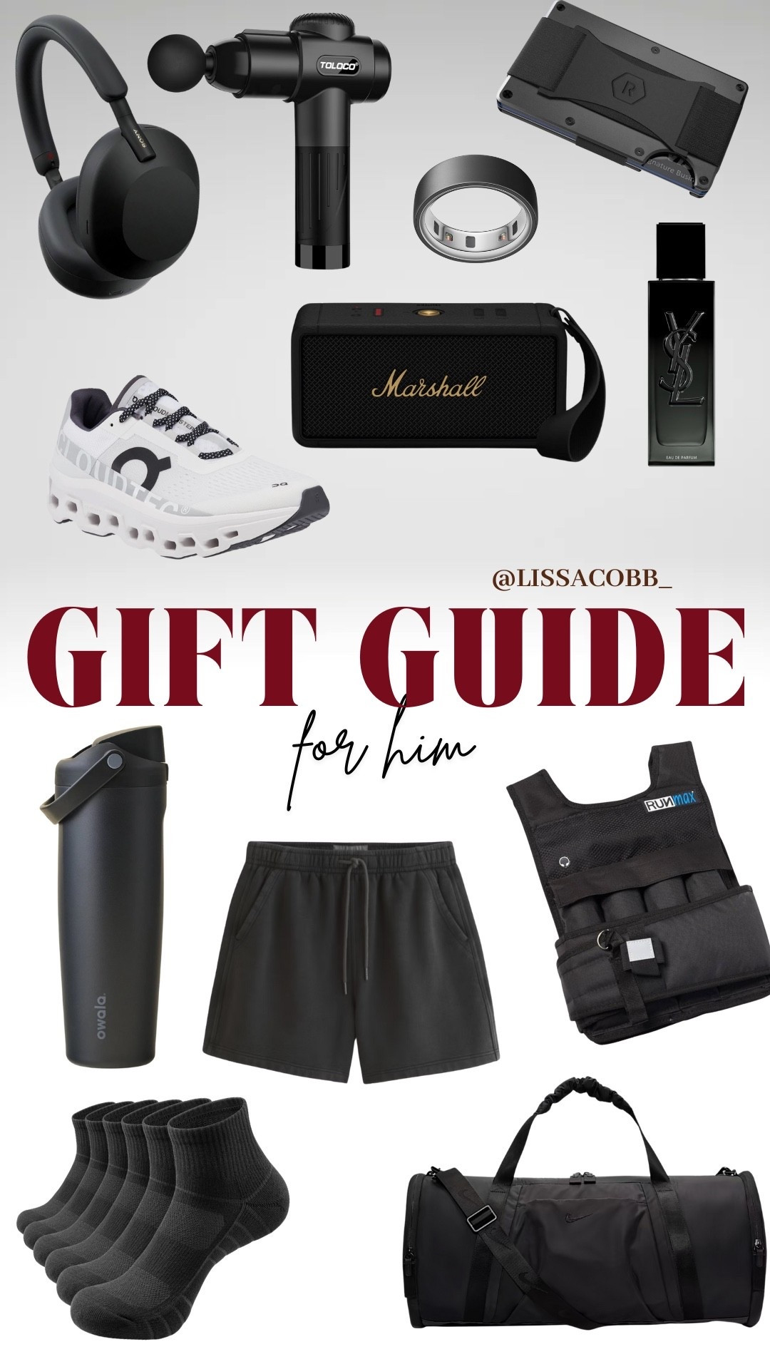 Gifts for him

Active gifts 
Gift guide
Gifts give husband
Gifts for men


#LTKGiftGuide #LTKMens #LTKActive