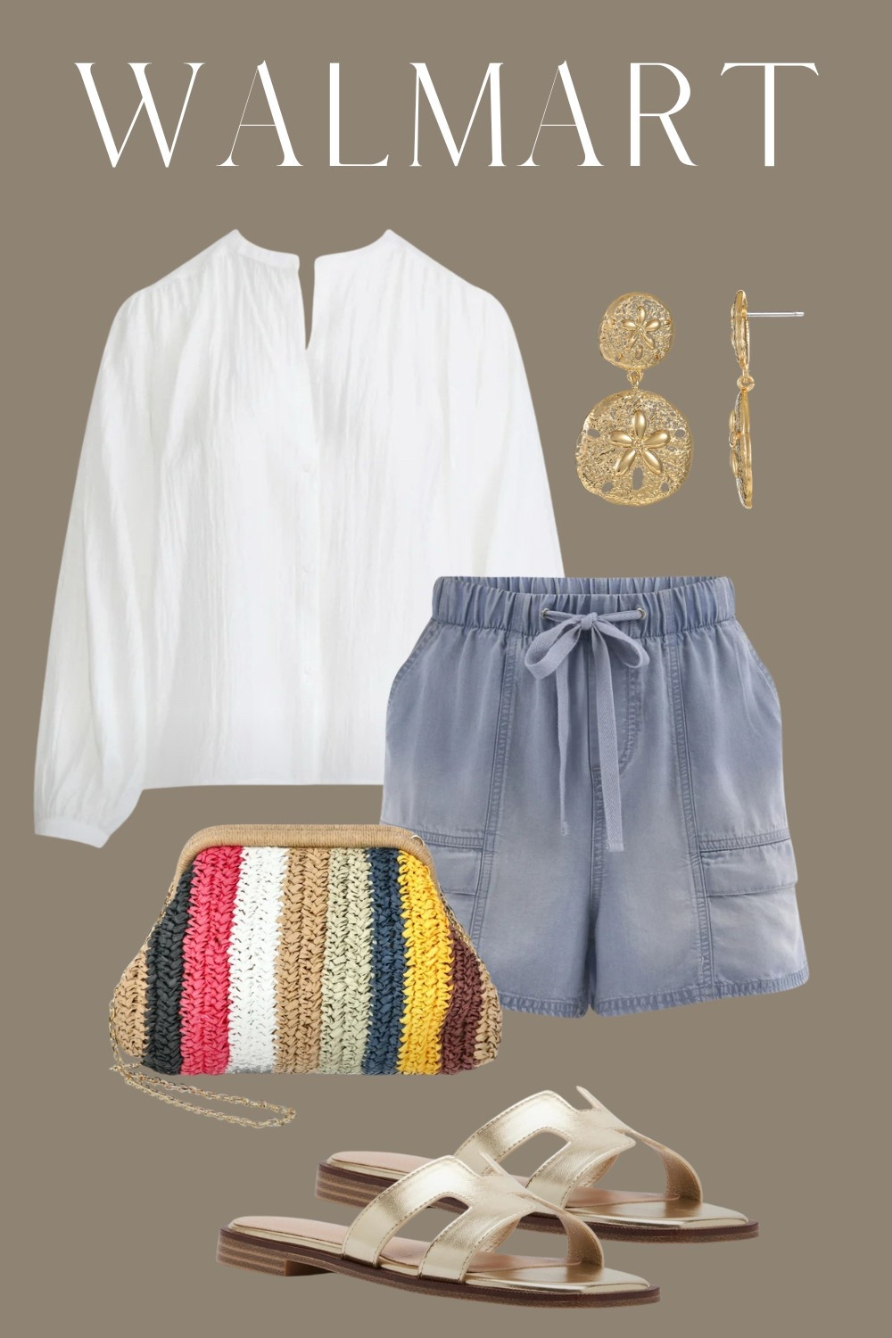 Just ordered this whole outfit! 
Summer outfit, vacation outfit, White blouse, pull on shorts, summer purse

#LTKSummerEdit #LTKStyleTip #LTKSeasonal