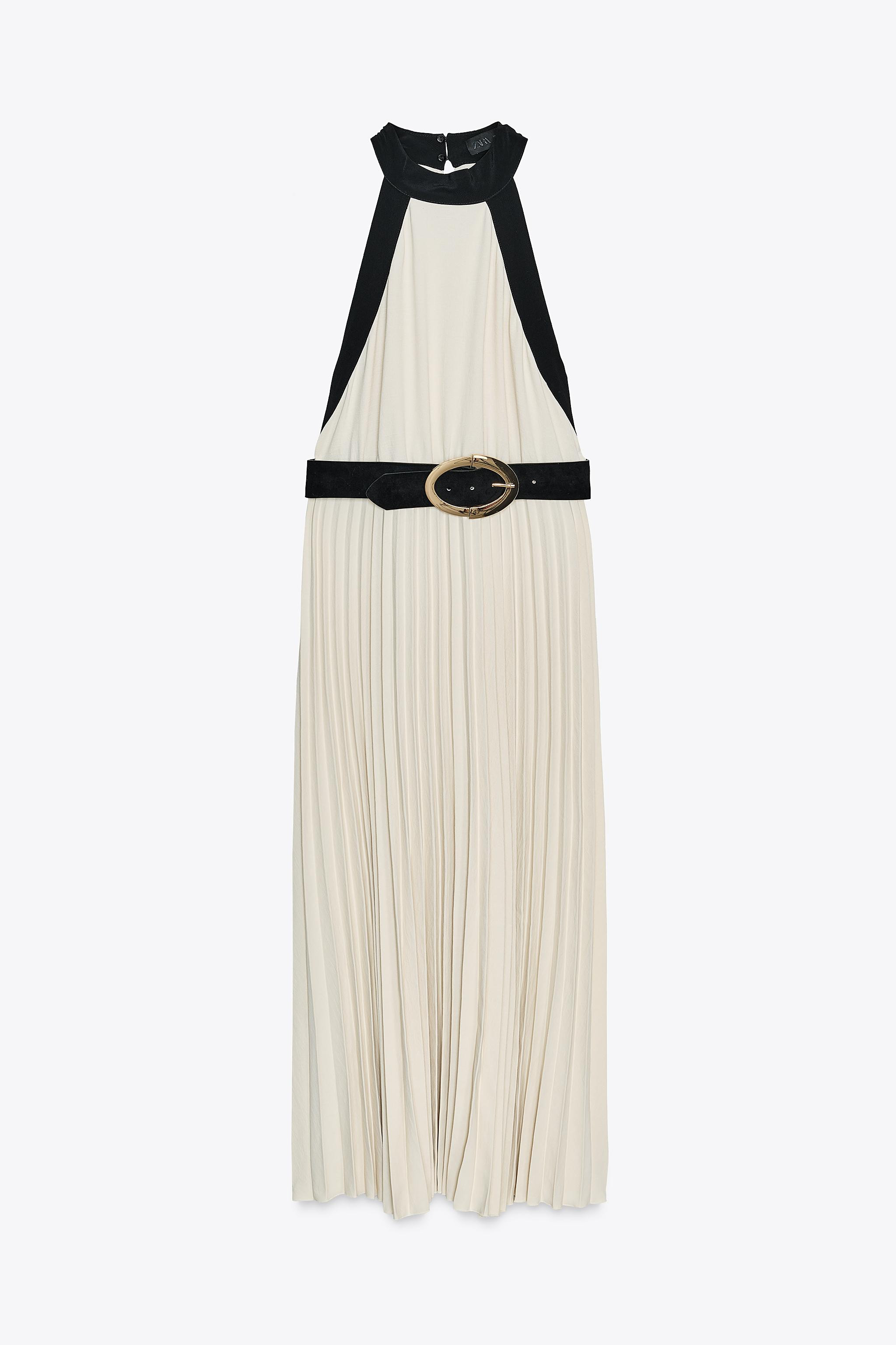 COMBINATION BELTED DRESS | Zara US