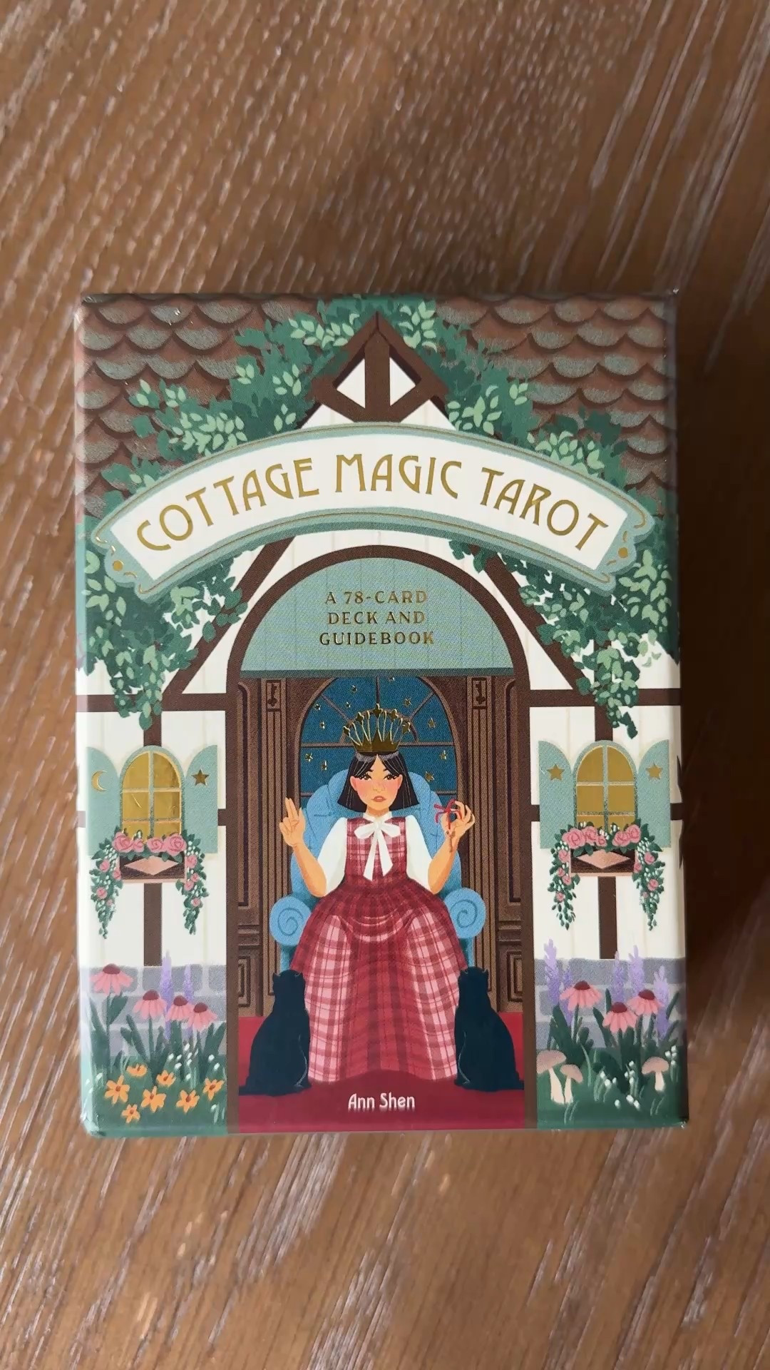 Cottage Magic Tarot by Ann Shen from Clarkson Potter. 78 card cottagecore inspired cards and guidebook. Published in 2026. 
