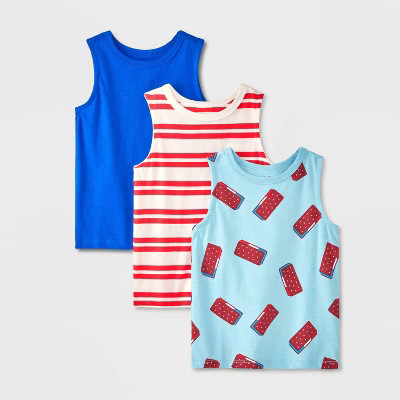 Toddler Boys' 3PK 4th of July Ice Cream Tank Top - Cat & Jack™This item is not available | Target