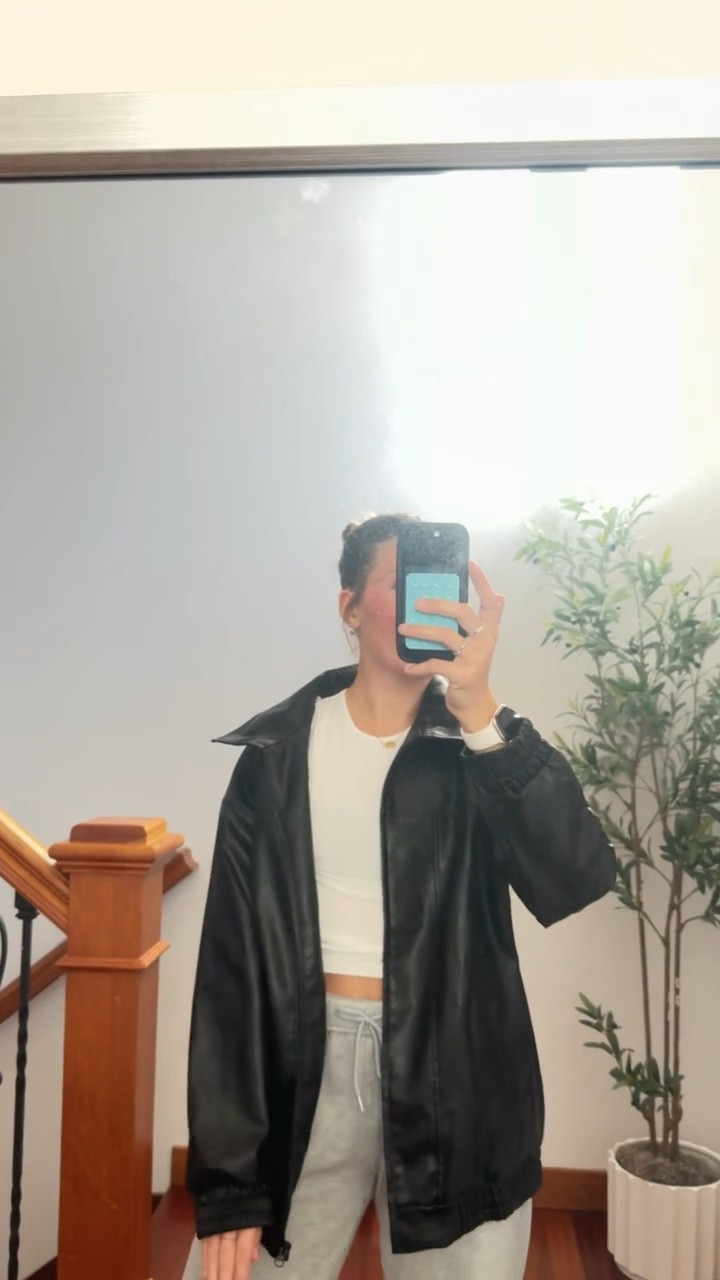Piper sharing this really cute leather jacket that she wanted from Amazon. It’s perfect for her going out at night- oversized and comfy 

#LTKootd #LTKdayinmylife #LTKgrwm