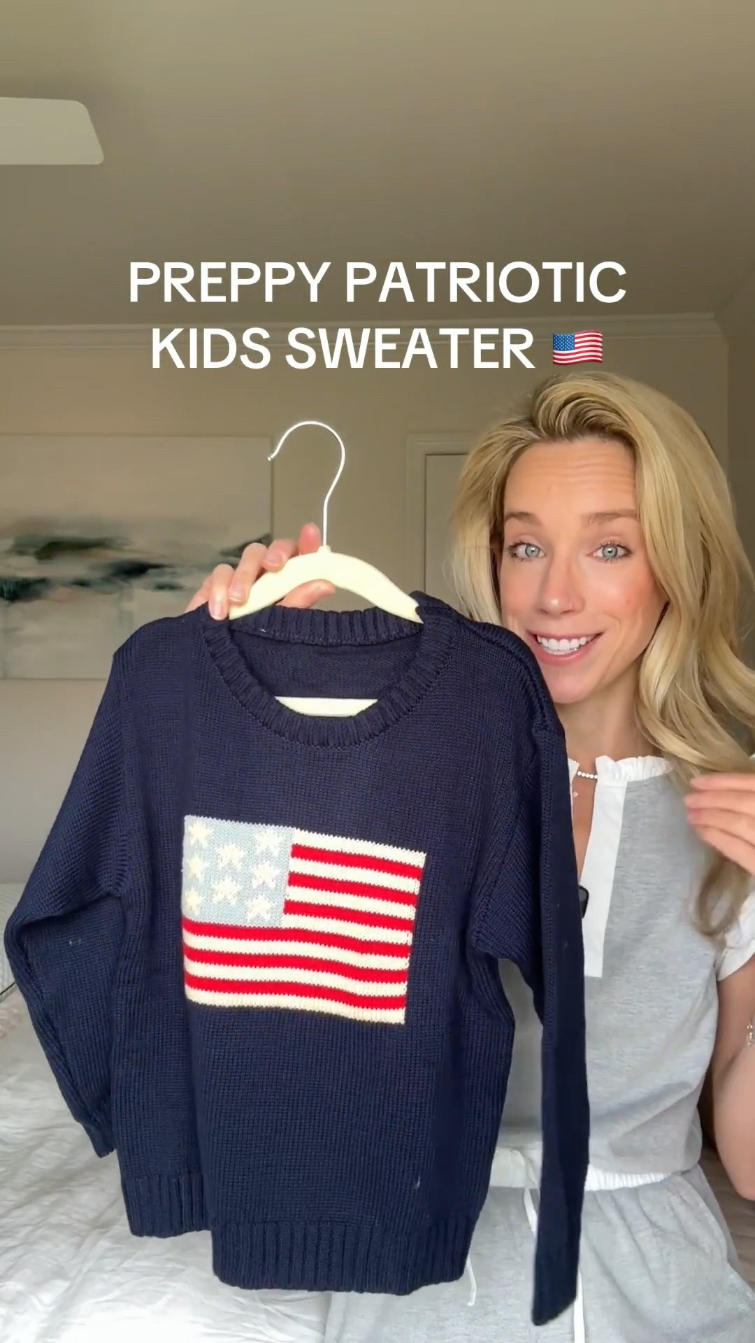 Kids july 4th sweater embroidered flag sweater preppy toddler outfit july 4 outfits summer outfit baby boy clothes amazon lids clothes