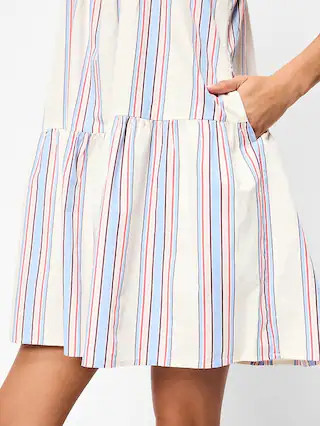 Sleeveless Scoop-Neck Mini Swing Dress | Old Navy (US)