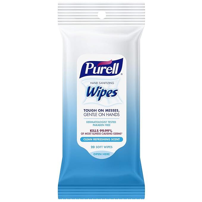 Purell Hand Sanitizing Travel Wipes Clean Refreshing Scent 20ct ( Pack of 3) | Amazon (US)