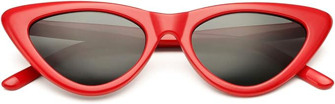 BOURYO Retro Vintage Cat Eye Sunglasses for women Clout Goggles Composite Frame | Amazon (US)