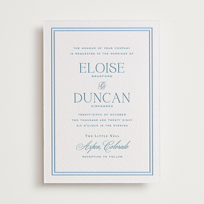 Letterpress Wedding Invitations | Minted