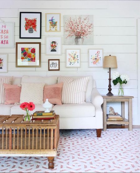 Love this space! I wasn’t able to link everything but I found similar options!

White couch, sofa, coffee table, end table, lamp, throw pillow, flowers, Wall art, area rug

#LTKSeasonal #LTKstyletip #LTKhome