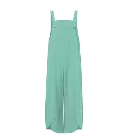 Womens Cotton Adjustable Casual Summer Bib Overalls Jumpsuits with Pockets | Walmart (US)