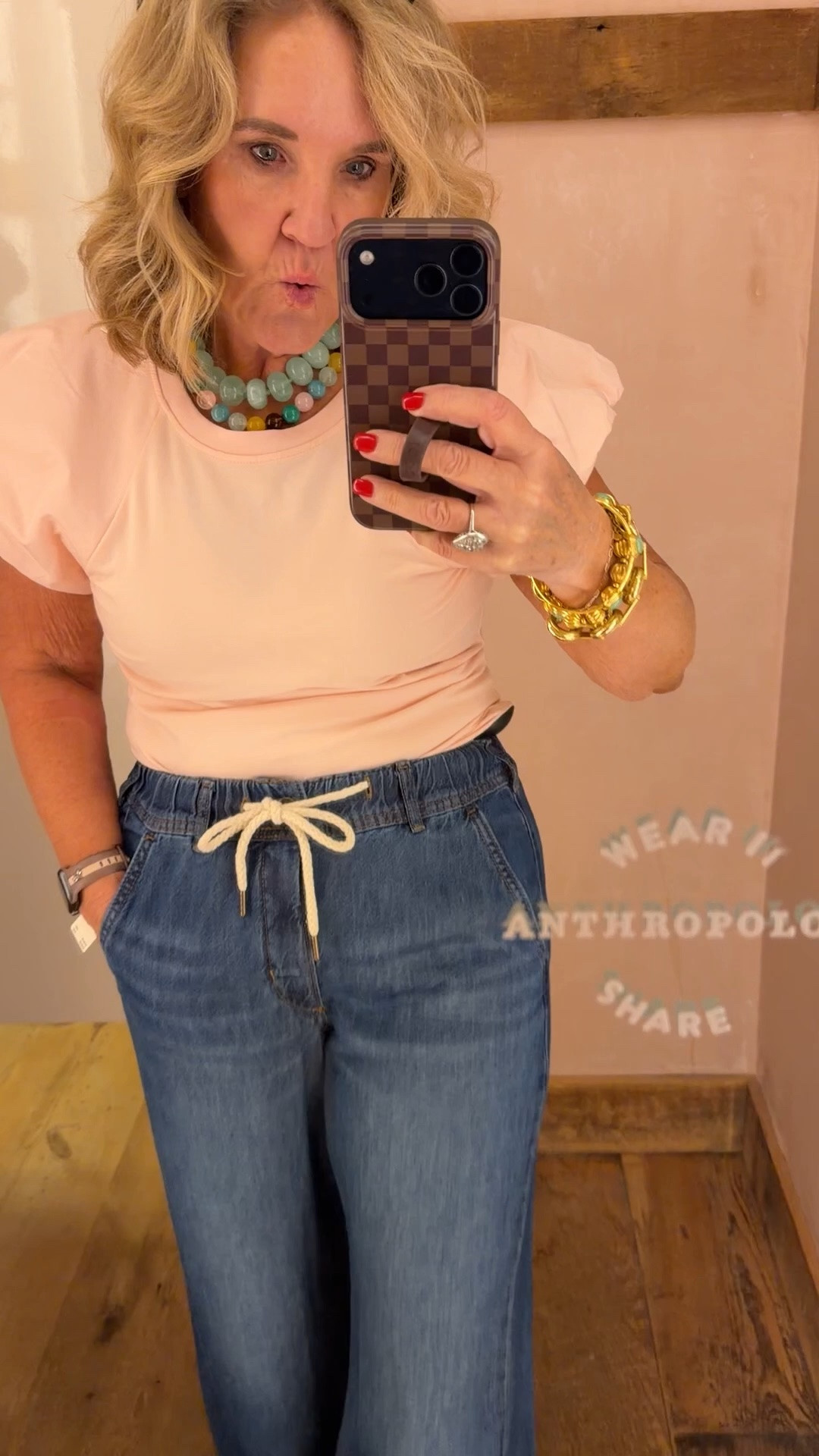 New jeans at Anthro. Size 29 reg 
Tee size medium

#LTKSaleAlert #LTKOver40 #LTKootd