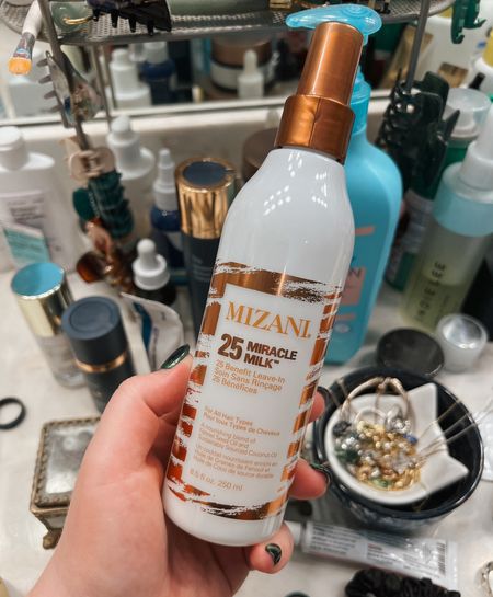 The best leave in conditioner! I use this Mizani 25 Miracle Milk every time I wash my hair and it’s so great for frizz control, shine, and hair moisturizing. It’s also has great heat protection! I’ve bottle lasts for a long while; I only a few sprays at a time even with my long hair! 

#LTKSeasonal #LTKstyletip #LTKbeauty