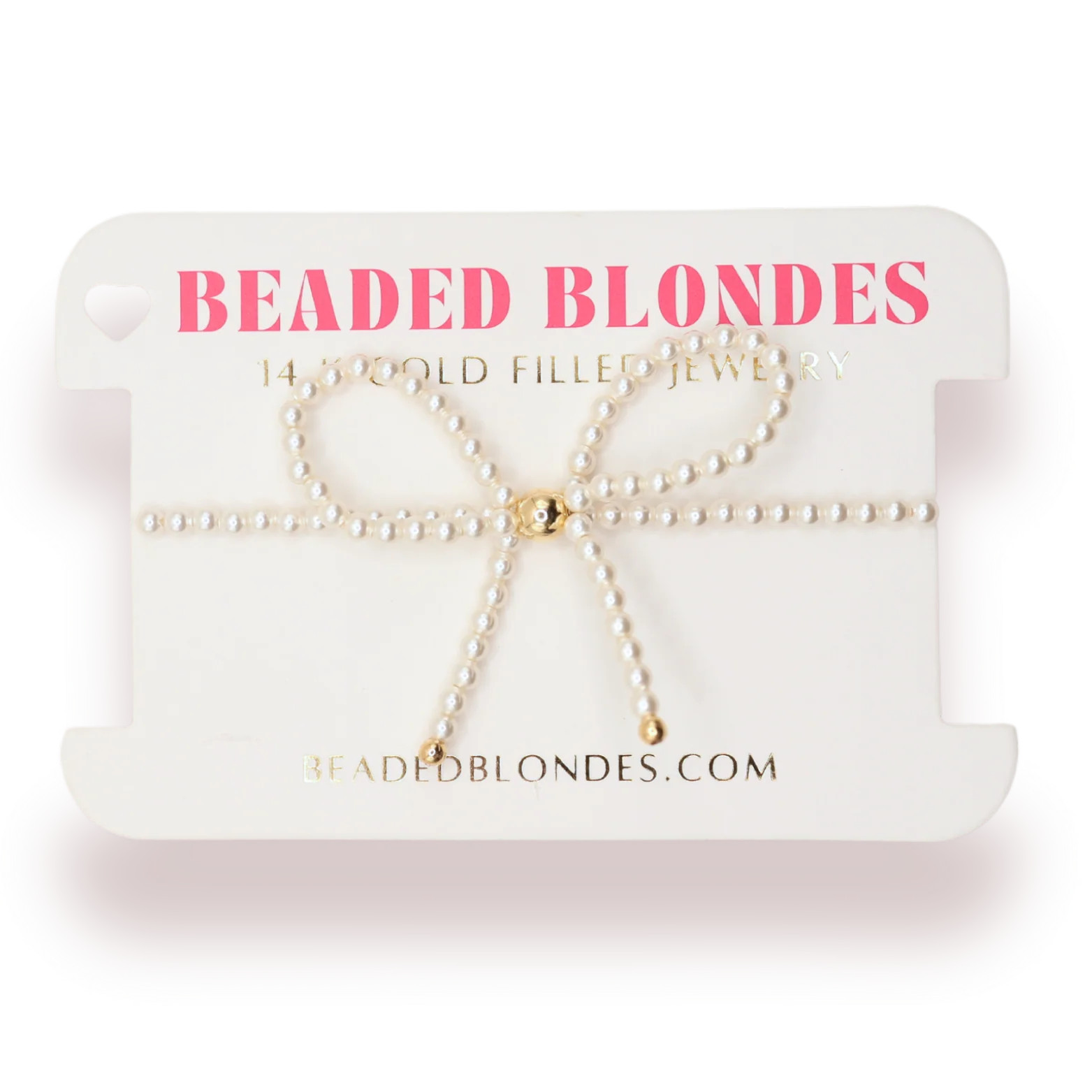 Pearl Bow Bracelet | Beaded Blondes