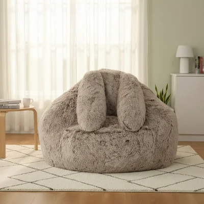 Adorable Giant Plush Beanbag Sofa With Bunny Design - Suitable For Parents And Children, Perfect For Bedrooms, Dormitories, Living Rooms, Games, Readi | Wayfair North America
