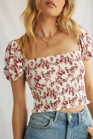 Off-the-Shoulder Floral Top | Forever 21 (US)