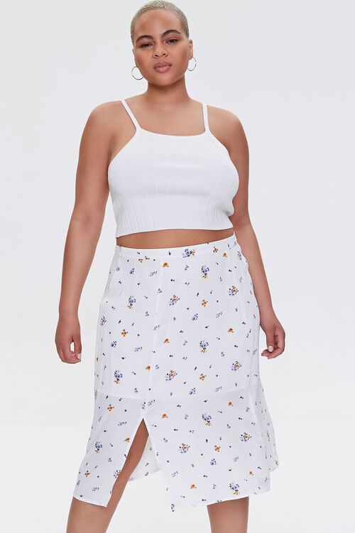 Plus Size Floral Print Skirt | Forever 21 (US)